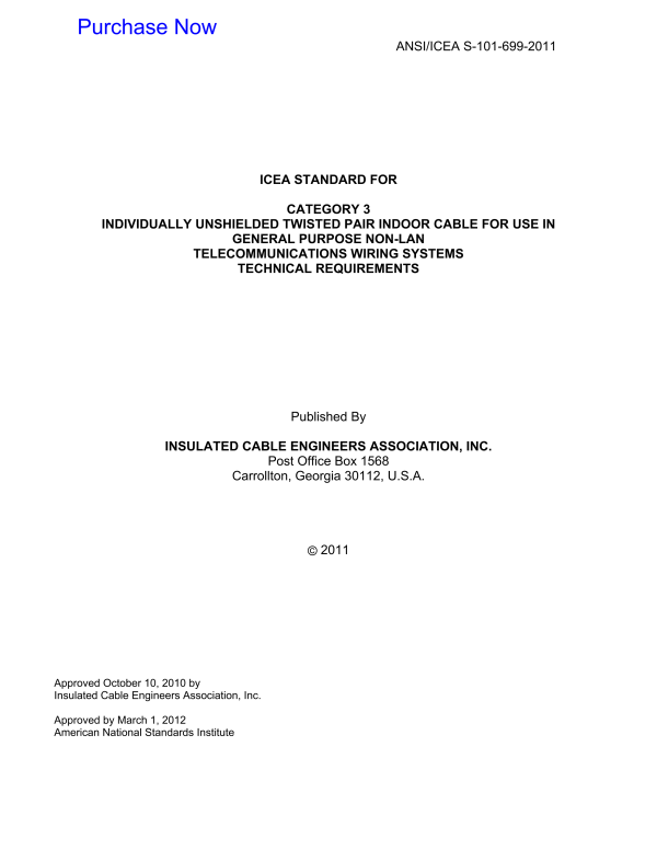 ICEA S-101-699 PDF