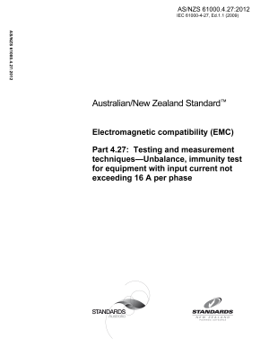 AS/NZS 61000.4.27 PDF