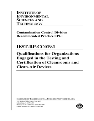 IEST RP-CC019.1 PDF