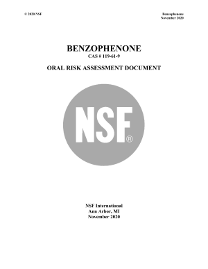 NSF Benzophenone – 2020 PDF