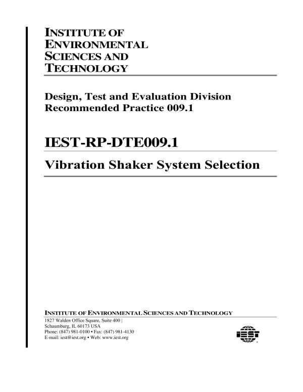 IEST RP-DTE009.1 PDF