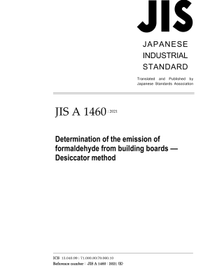 JIS A 1460 PDF