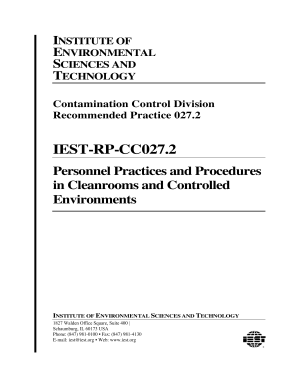 IEST RP-CC027.2 PDF