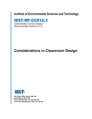 IEST RP-CC012.3 PDF