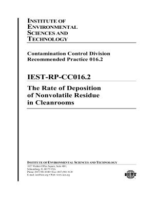 IEST RP-CC016.2 PDF